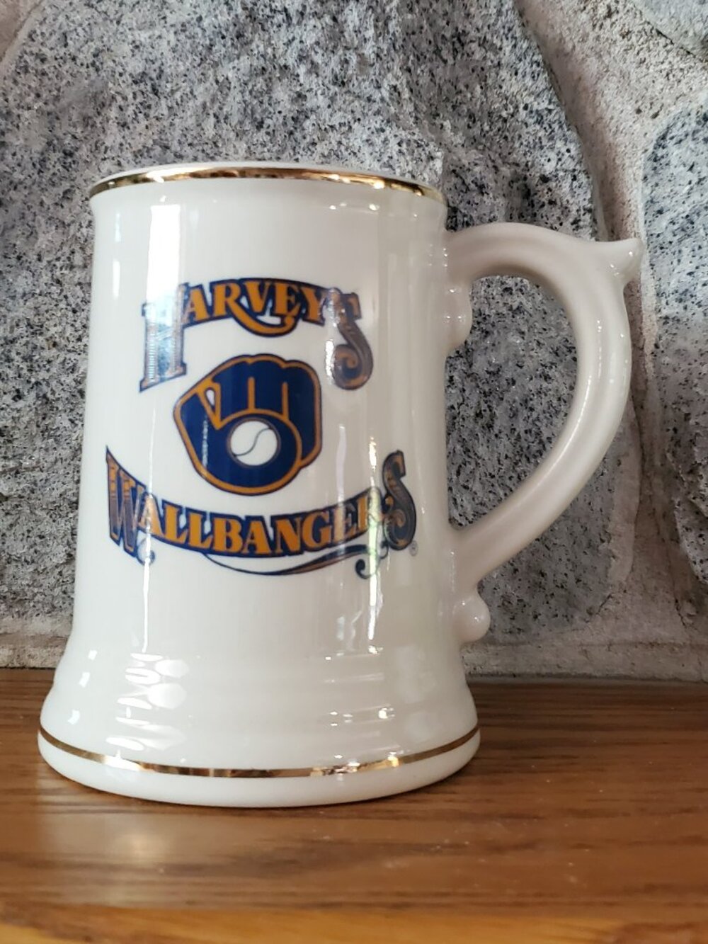 1982 Harvey’s Wallbangers Milwaukee Brewers Championship Mug